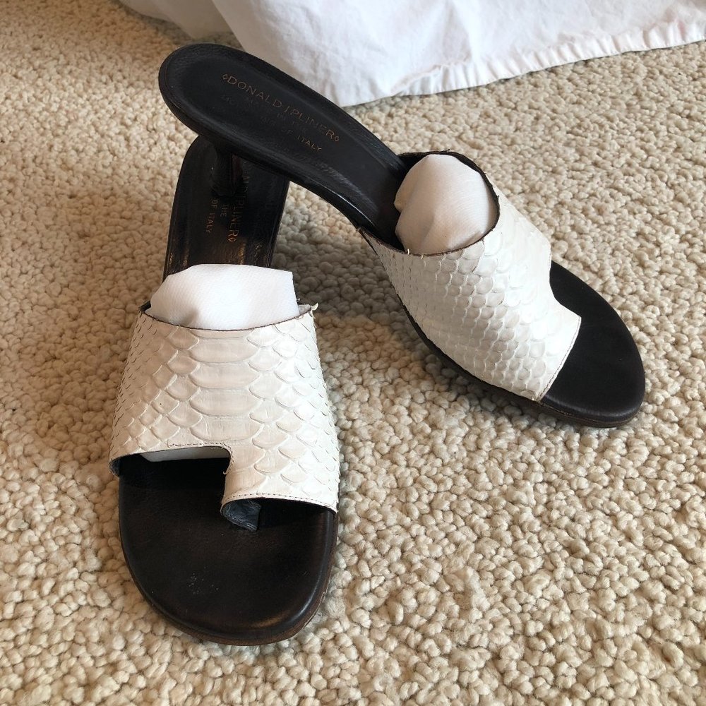 Donald Pliner Python Skin Sandals - image 1